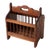 Vintage Wooden Magazine Rack For Sale