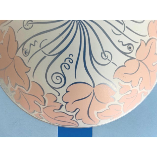 1940s Pink Oak Leaf Ceiling Light For Sale - Image 6 of 17