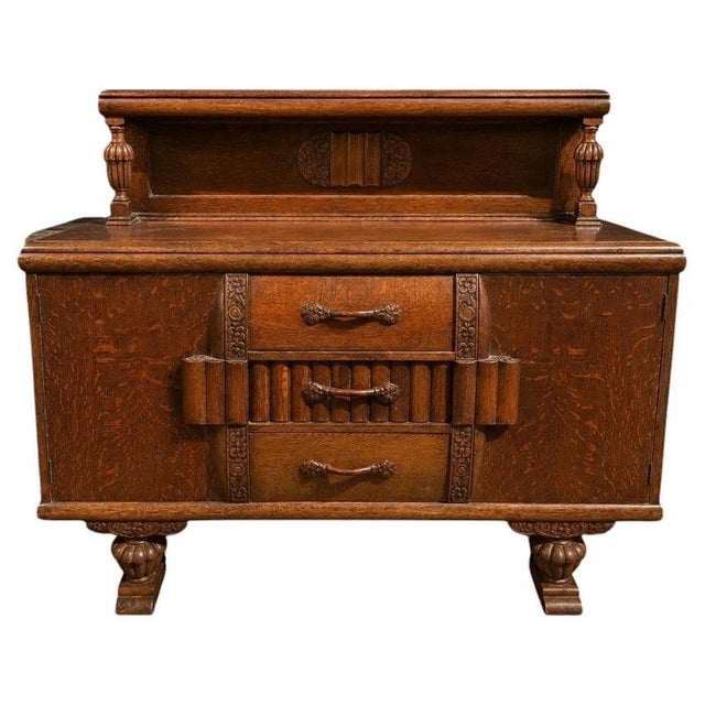 Art Deco Oak Sideboard with Original Cavendish Furniture Provenance, 1930s For Sale - Image 13 of 13