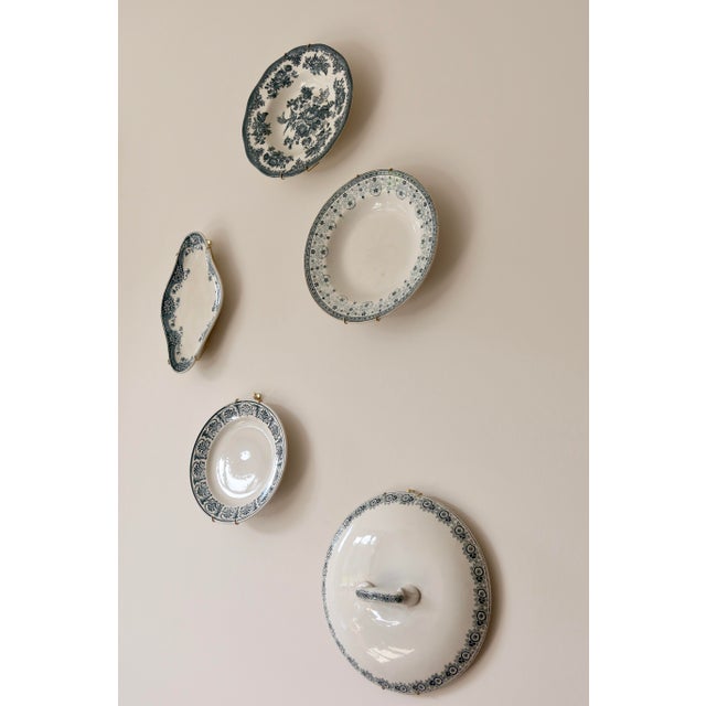 1950s Vintage Wall Composition in Earthenware and Ceramic, 1950s, Set of 5 For Sale - Image 5 of 10