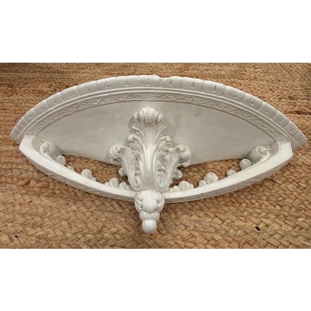 Vintage Neoclassical Architectural Plaster Wall Shelf For Sale In Little Rock - Image 6 of 16