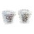 Venetian “Rostrato” Clear Murano Glass Burnish-Brunito Wall Sconces in Barovier Style - Set of Two For Sale
