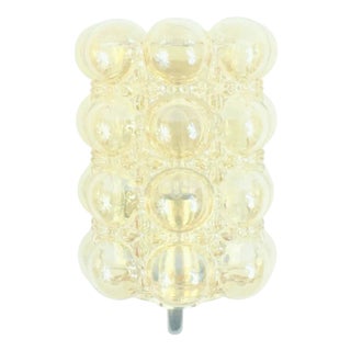 Mid-Century Modern Amber Bubble Glass Wall Light by Helena Tynell for Limburg, Germany, 1960s For Sale
