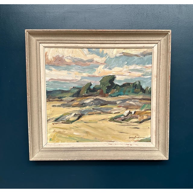 Georg Andersson, Mountains Landscape, 1950s, Oil Painting on Canvas, Framed For Sale - Image 15 of 17