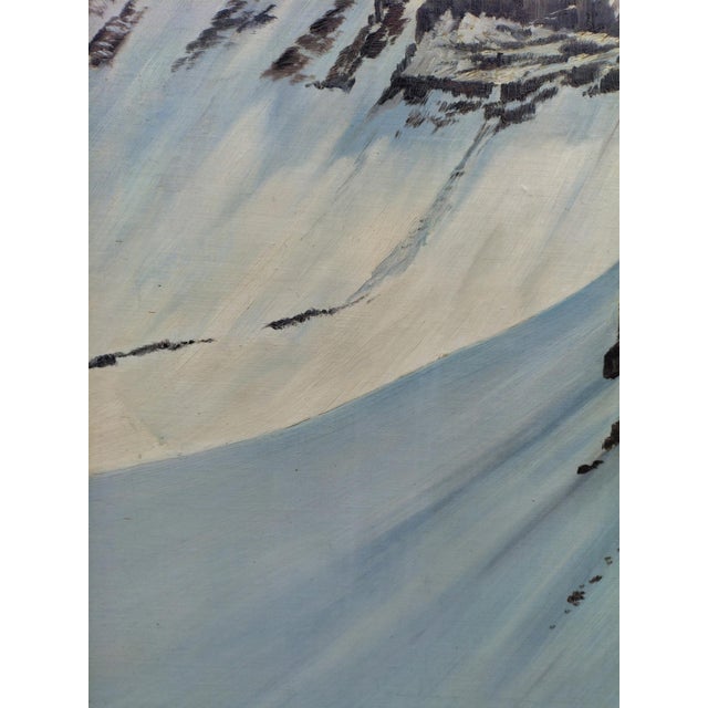 Fritz Ruppert, Mont Blanc, 1913, Oil on Canvas For Sale - Image 6 of 15