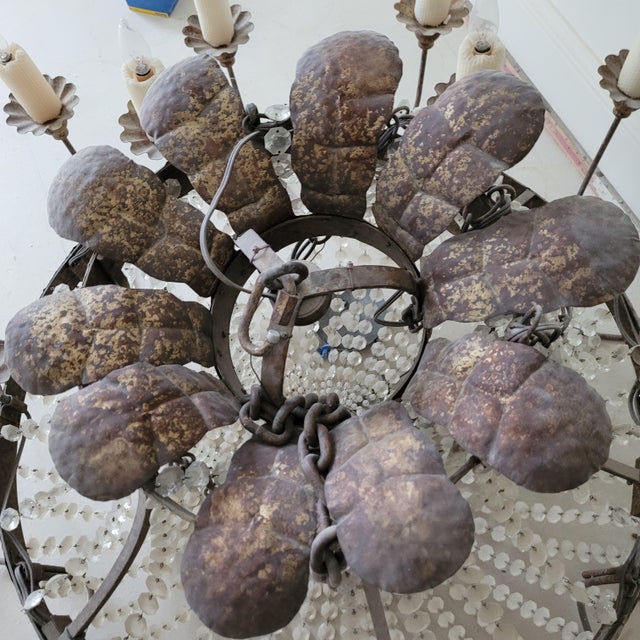 Large 19-Light Niermann Weeks Chandelier 1980's For Sale - Image 15 of 16
