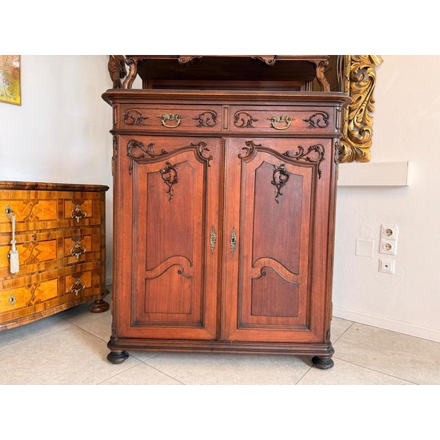 Baroque Piped Cupboard in Oak For Sale - Image 8 of 10