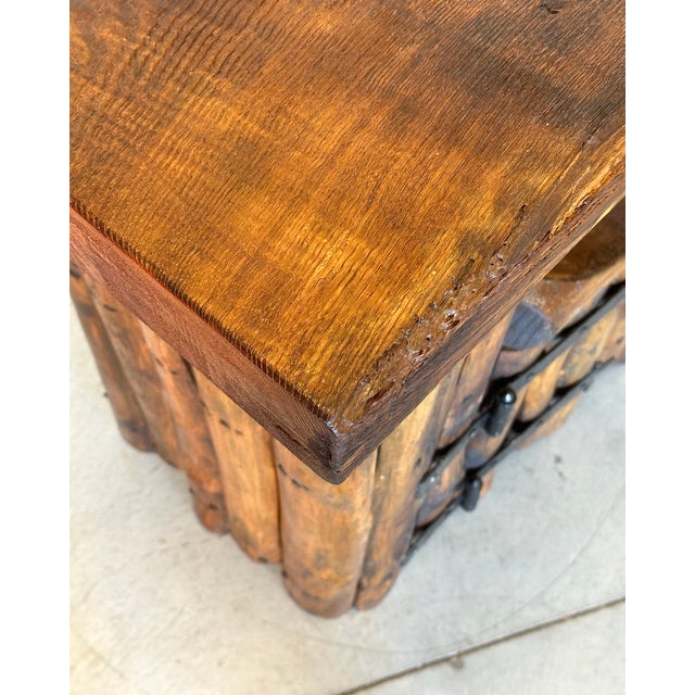 Vintage Rustic Chestnut Sideboard, 1960s For Sale - Image 11 of 14