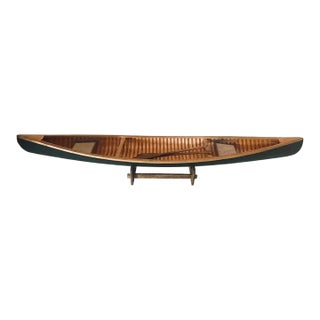 Vintage Wooden Canoe Decor From Restoration Hardware New Old Stock For Sale