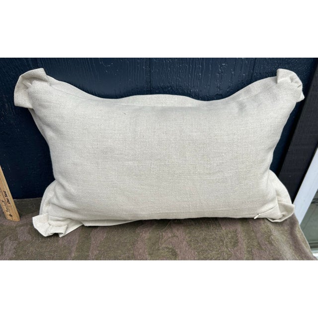 Mary Jane McCarty Designs Antique Fabric Pillow For Sale - Image 4 of 4