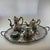 Late 19th Century Napoleon III Sterling 3 Pc Tea & Coffee Set w/ Tray For Sale - Image 9 of 18
