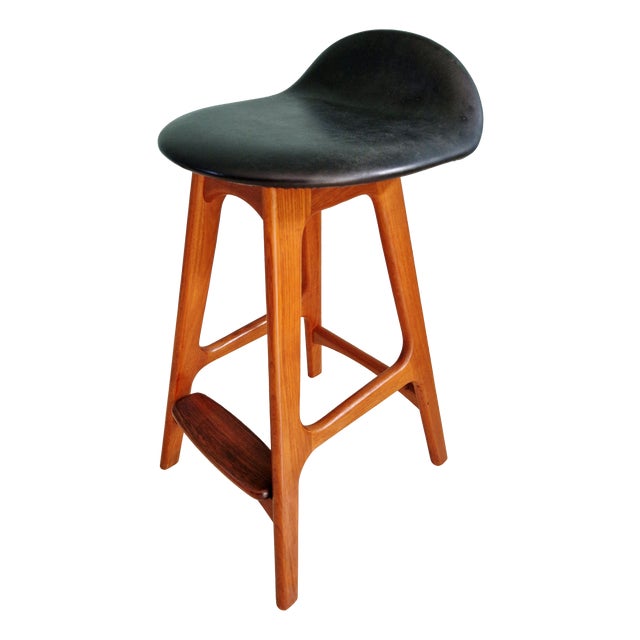 Scandinavian Model OD61 Stool in Teak by Erik Buch for OD Møbler, Denmark, 1960 For Sale