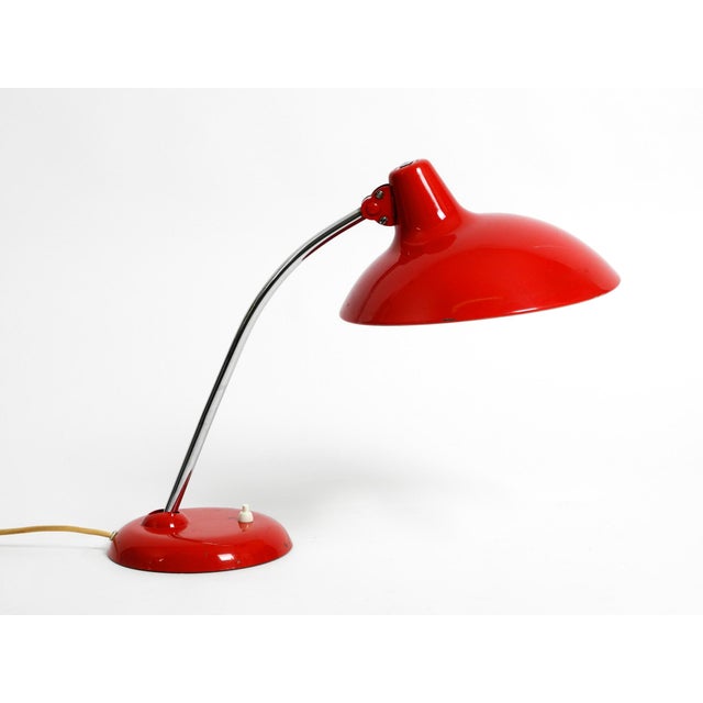 Red Metal Table Lamp Model 6786 from Kaiser Idell, 1960s For Sale - Image 4 of 18