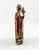 Antique Spanish Colonial Polychrome Carved Wood Bishop Saint Bulto With Glass Eyes, Circa 1800 For Sale - Image 4 of 10