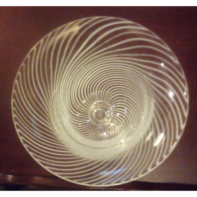 1960s VTG/Antique Murano White Art Glass Vase For Sale - Image 5 of 5