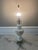 Mid 20th Century Mid 20th Century Footed Milk Glass Floral Lamp For Sale - Image 5 of 7