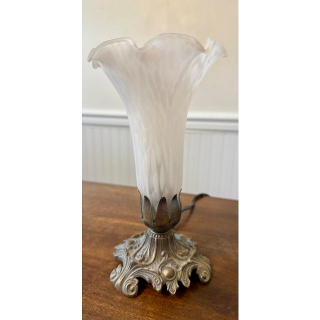 Meyda Art Nouveau Tiffany Pond Lily Accent Lamp For Sale - Image 12 of 12