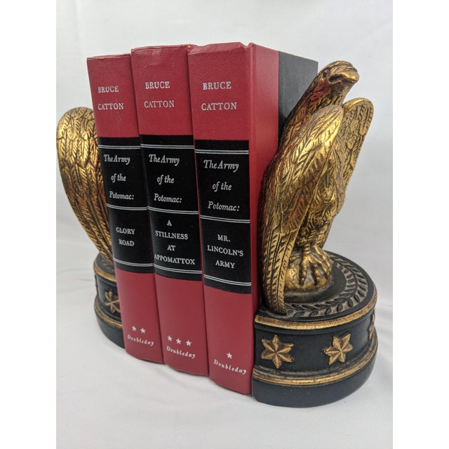Red Vintage Bruce Catton Civil War Army of the Potomac Trilogy, Red & Black, Set of 3 For Sale - Image 8 of 10
