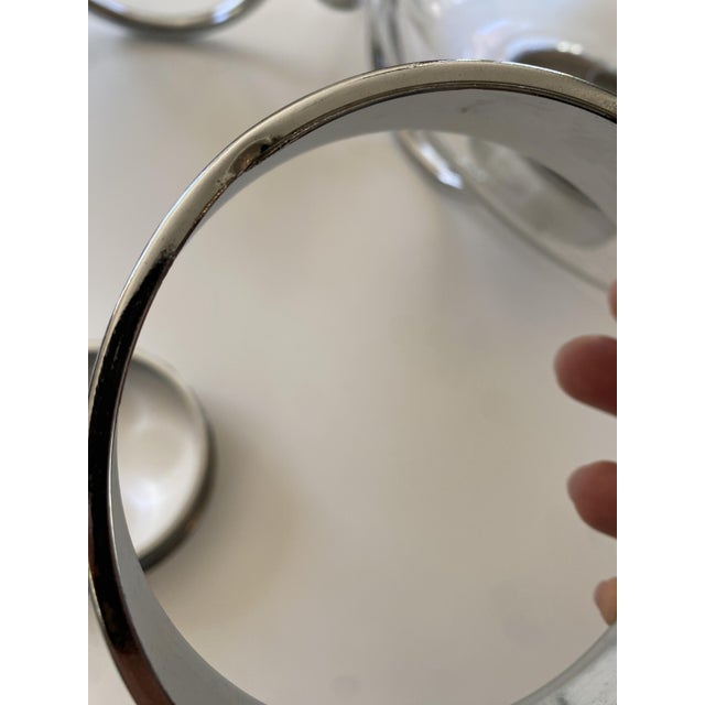 Space Age Chandelier in Chromed Metal, 1970s For Sale - Image 9 of 18