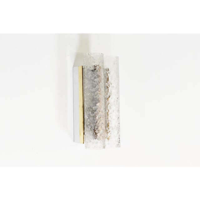 Gold Wall Lamp in Brass and Glass by Doria Leuchten, 1970s For Sale - Image 8 of 8