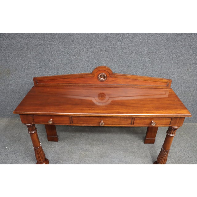 Traditional Hickory Chair Co. Mahogany Console Table With Drawers For Sale - Image 3 of 13
