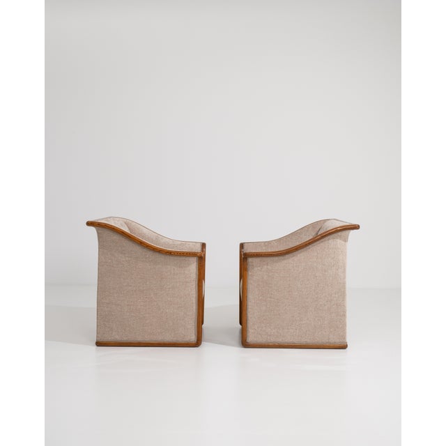 Mid 20th Century Pair Of Art Deco Style Armchairs For Sale - Image 12 of 16