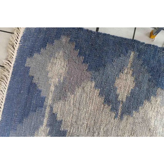 1970s Handmade Vintage Persian Ardabil Kilim 4.7' X 6.3' For Sale - Image 12 of 13