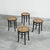 This is a wonderful set of Thonet style stools in black lacquered bentwood and webbing. Made in Europe in the 1970s. Very...