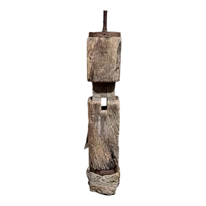 Primitive French Wood Form Abstract Sculpture