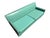 Mid-Century Modern Turquoise & Walnut Love Seat For Sale - Image 4 of 8