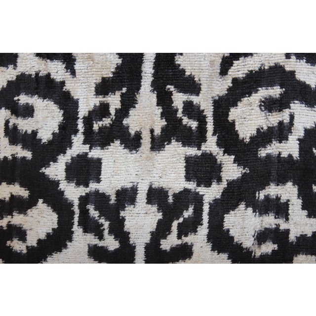 Contemporary Contemporary Velvet Ikat Bohemian Throw Pillow For Sale - Image 3 of 12