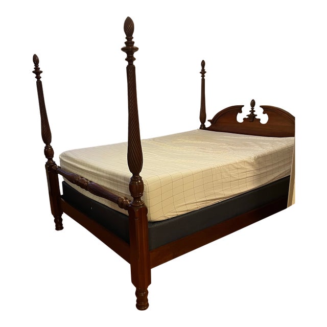 Pennsylvania House Solid Cherry Queen Bed For Sale