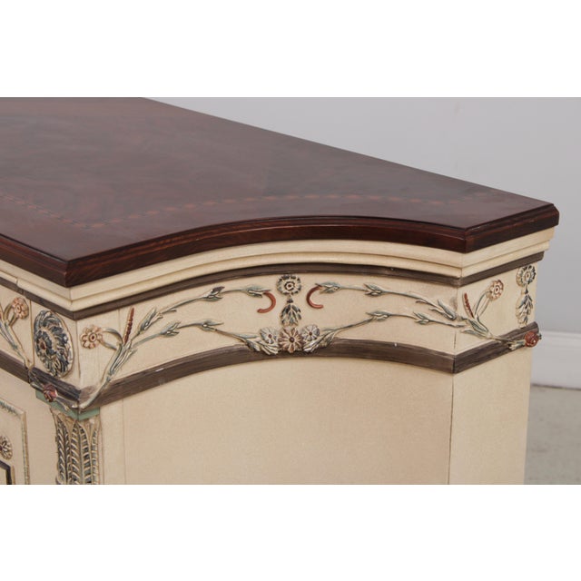 Ej Victor Painted Mahogany Sideboard Buffet For Sale - Image 13 of 18