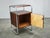 Gold Bauhaus Tubular Chrome and Oak Nightstand, Former Czechoslovakia, 1940s For Sale - Image 8 of 14