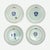 Boch Delft Belgium Plates - Set of 4. All in excellent condition with no chips or cracks.