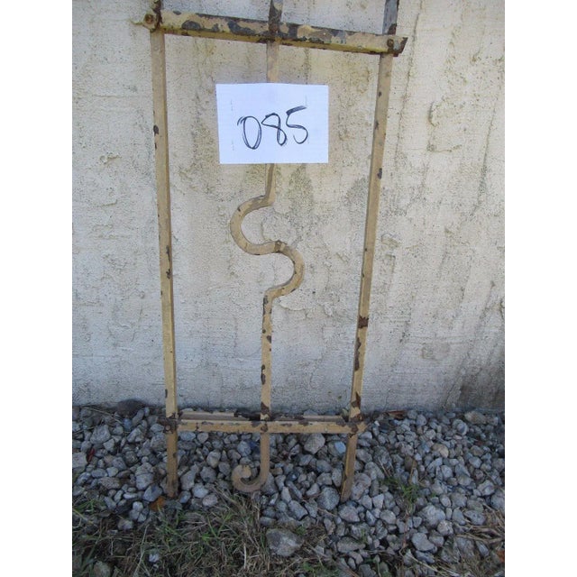 Victorian Antique Victorian Iron Gate Window Garden Fence Architectural Salvage Door #085 For Sale - Image 3 of 6