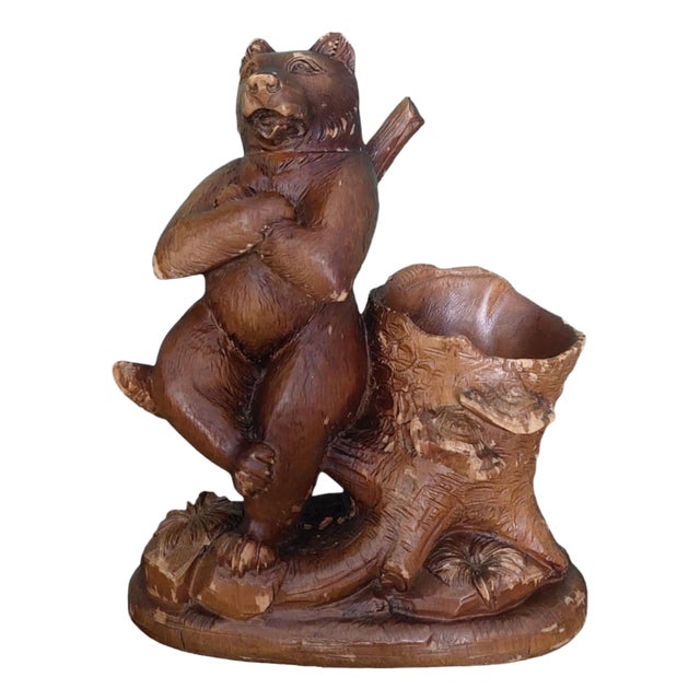 Black Forest Ashtray with Bear, 1920s For Sale