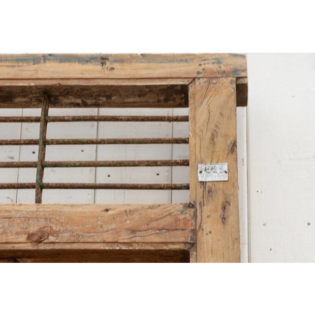 Metal Tall Antique Indo-Portuguese Entrance Door For Sale - Image 7 of 10