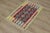 1960s Turkish Geometric Red and Blue Hand Knotted Kilim Rug For Sale - Image 11 of 13