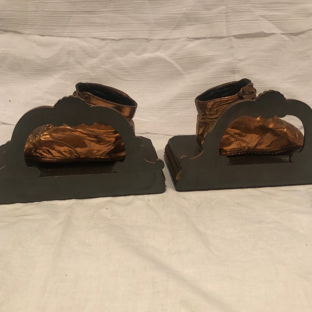Vintage Bronze Baby Shoe Bookends a Pair Chairish