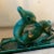 Ceramic 1930s Egisto Fantechi Art Deco Green Ceramic Italian Sculpture of a Fawn For Sale - Image 7 of 12