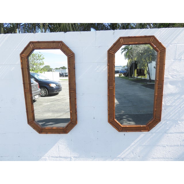 American of Martinsville Hollywood Regency Bathroom Wall Mirror a Pair 6451 For Sale - Image 10 of 11