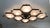 Not Yet Made - Made To Order 21st Century Beehive Satin Black Nickel Glossy Gray Murano Flush Mount by Fabio LTD For Sale - Image 5 of 9