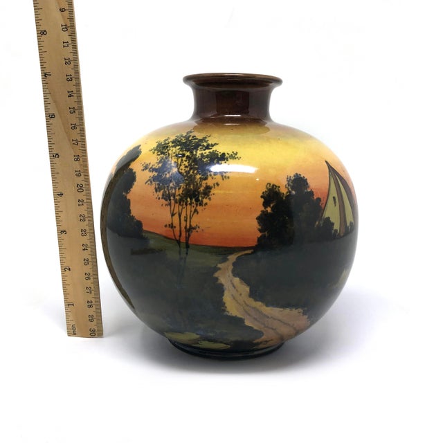 Antique Royal Bonn Germany Hand Painted Vase For Sale - Image 4 of 6