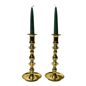 Lovely Pair of Baldwin Brass Candlesticks Candle Holders
