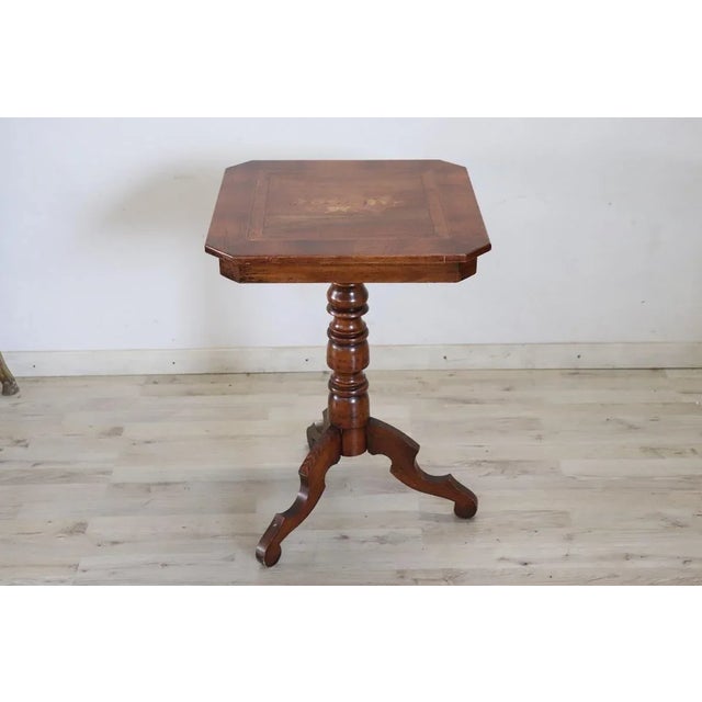Wood Late 20th Century Tripod Table For Sale - Image 7 of 11
