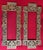 19th Century Antique 19th Century Aesthetic Movement Brass Architectural Grills or Picture Frames for Mirrors Dated 1883 - A Pair For Sale - Image 5 of 14