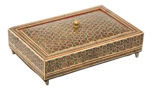 Moorish Decorative Sadeli Micro Mosaic Inlaid Jewelry Box