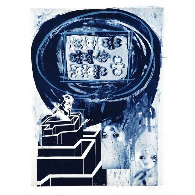 Woman in Labyrinth - Original Lithograph by Nani Tedeschi - 1971 1971 For Sale