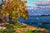 Oil Painting River Bank Serdyuk Boris Petrovich For Sale
